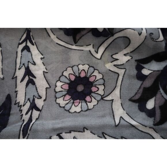 Vera Bradley 22842-X40 Women's Gray *Plaza Tile* Soft Fringe Scarf - Picture 8 of 9